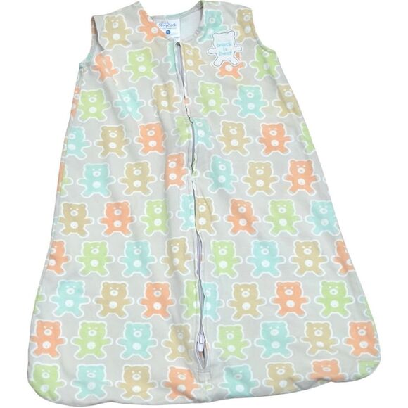 Halo SleepSack Baby Teddy Bear Print Pattern Cotton Wearable Blanket. Small. - Picture 1 of 5